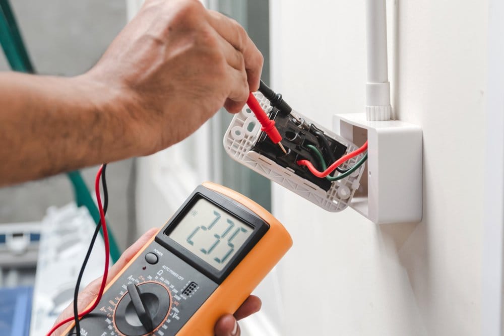 Professional domestic electrical wiring installation